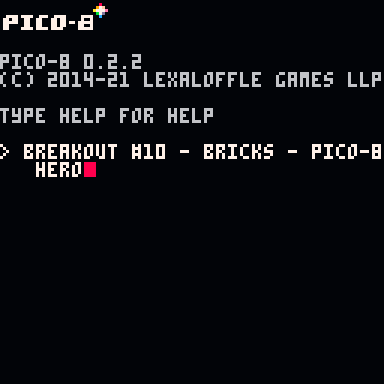 Breakout #10 - Bricks - Pico-8 Hero