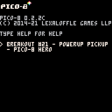 Breakout #21 - Powerup Pickup - Pico-8 Hero