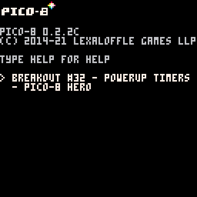 Breakout #32 - Powerup Timers - Pico-8 Hero
