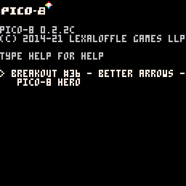 Breakout #36 - Better Arrows - Pico-8 Hero