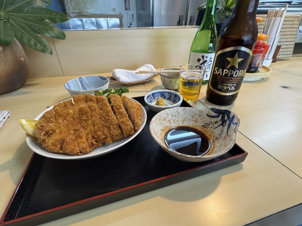 とんかつとお酒で 反省会