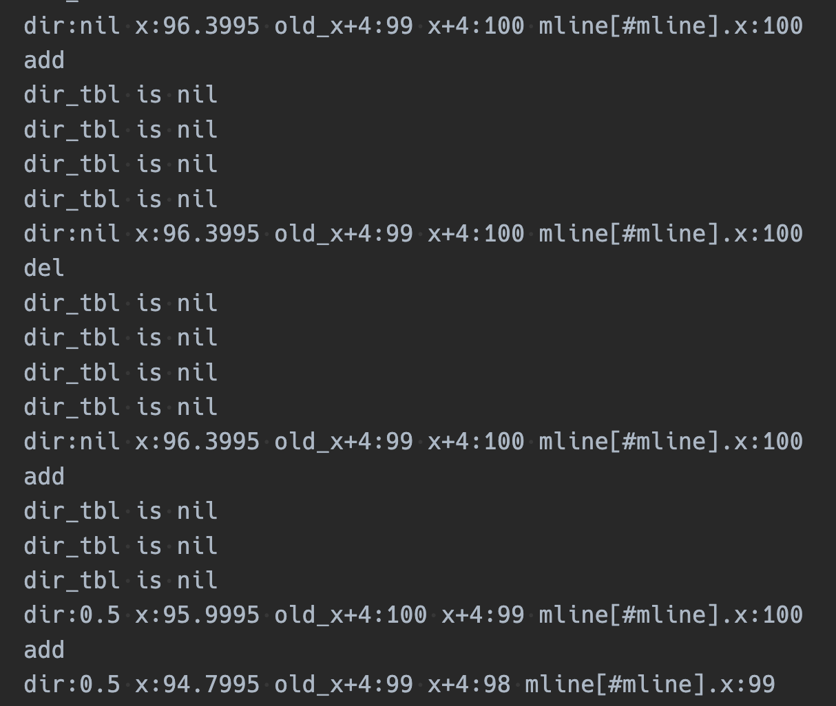 printhによる変数の内容をテキストファイルに書き出し