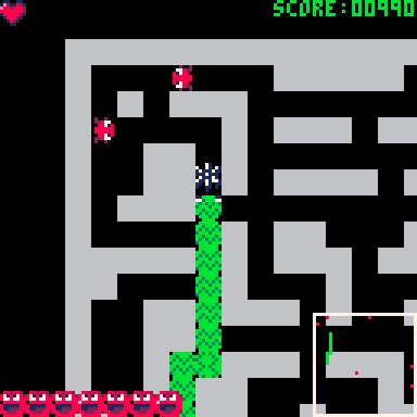 右上に点数を表示