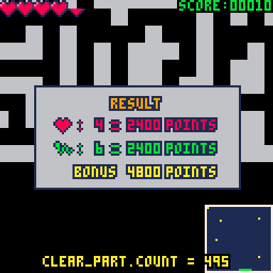 リザルト画面のレイアウト