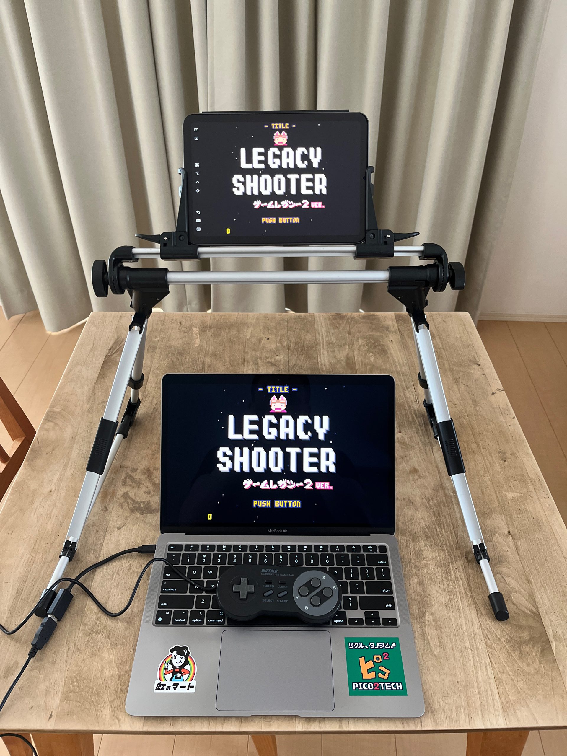 ミラーリング＆操作チェック